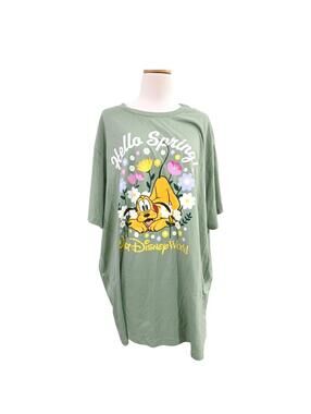 Disney Parks “Hello Spring” Pluto T-Shirt – Size 3XL 🌸☀️🐶✨